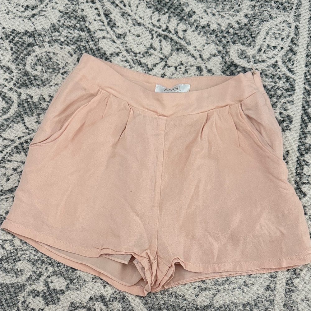 ANGL Women's Blush High Waist Shorts